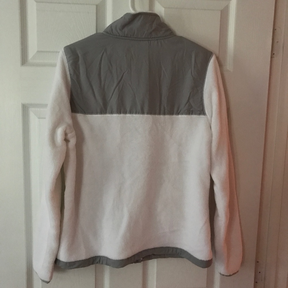 Danskin White Fleece Zip Jacket - Picture 6 of 7
